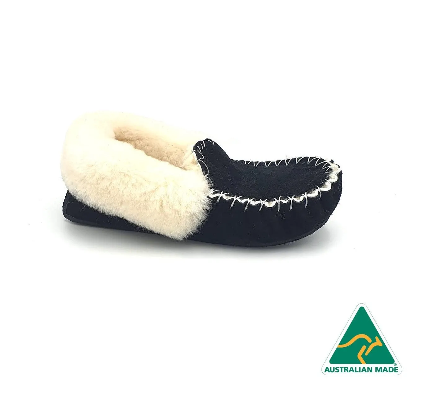 Black & White Moccasins
