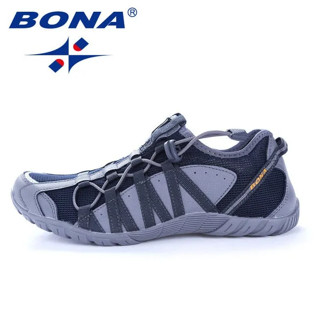 BONA Men's Running Shoes With Lace