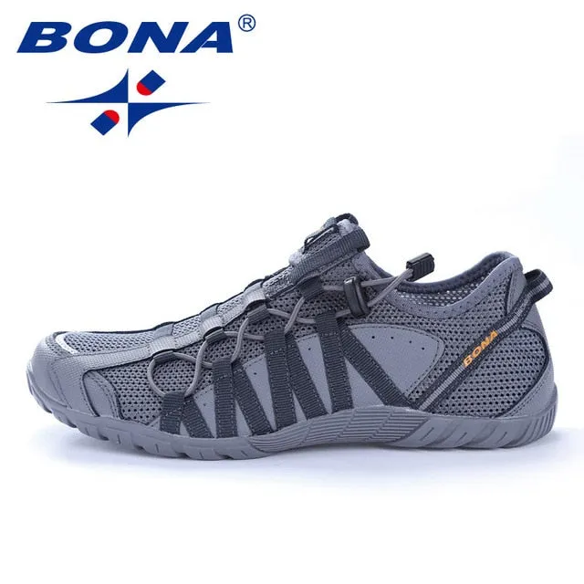 BONA Men's Running Shoes With Lace
