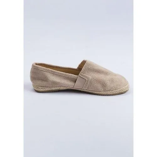 Brave Soul Suedette Slip-On Espadrilles Stone