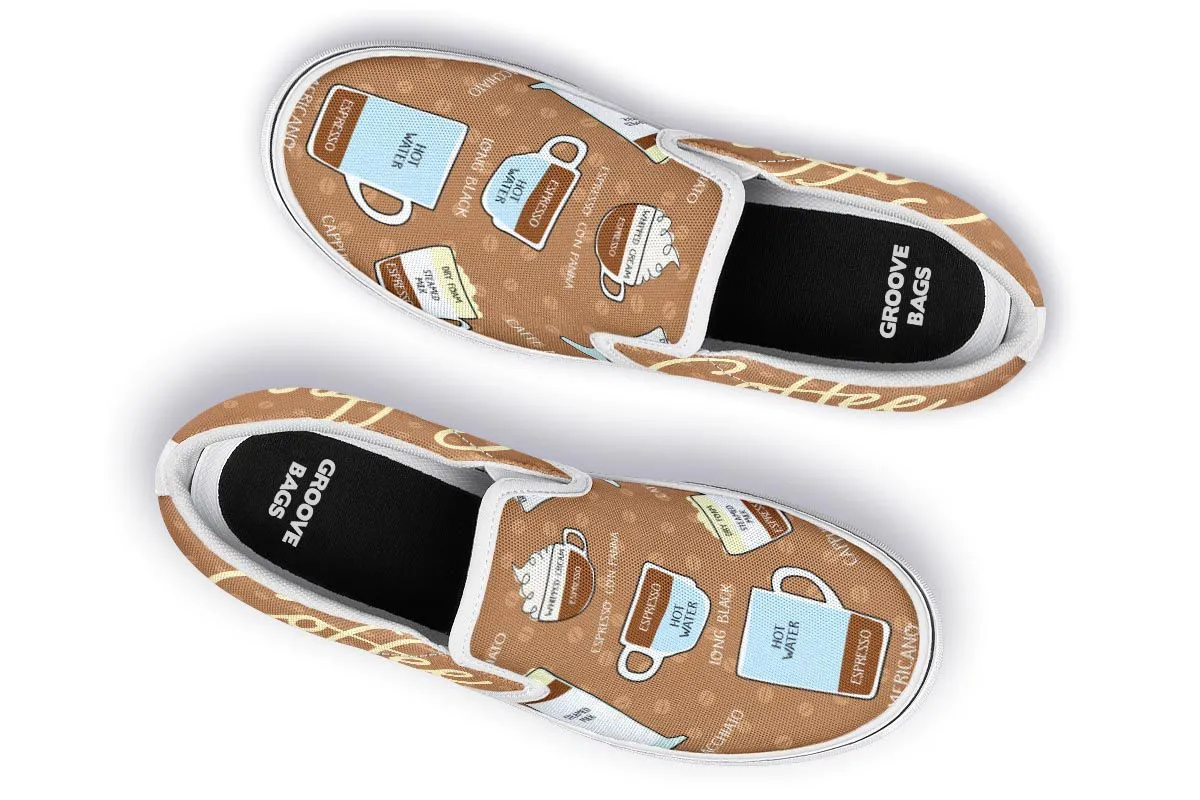 Coffee Lovers Slip-On Shoes