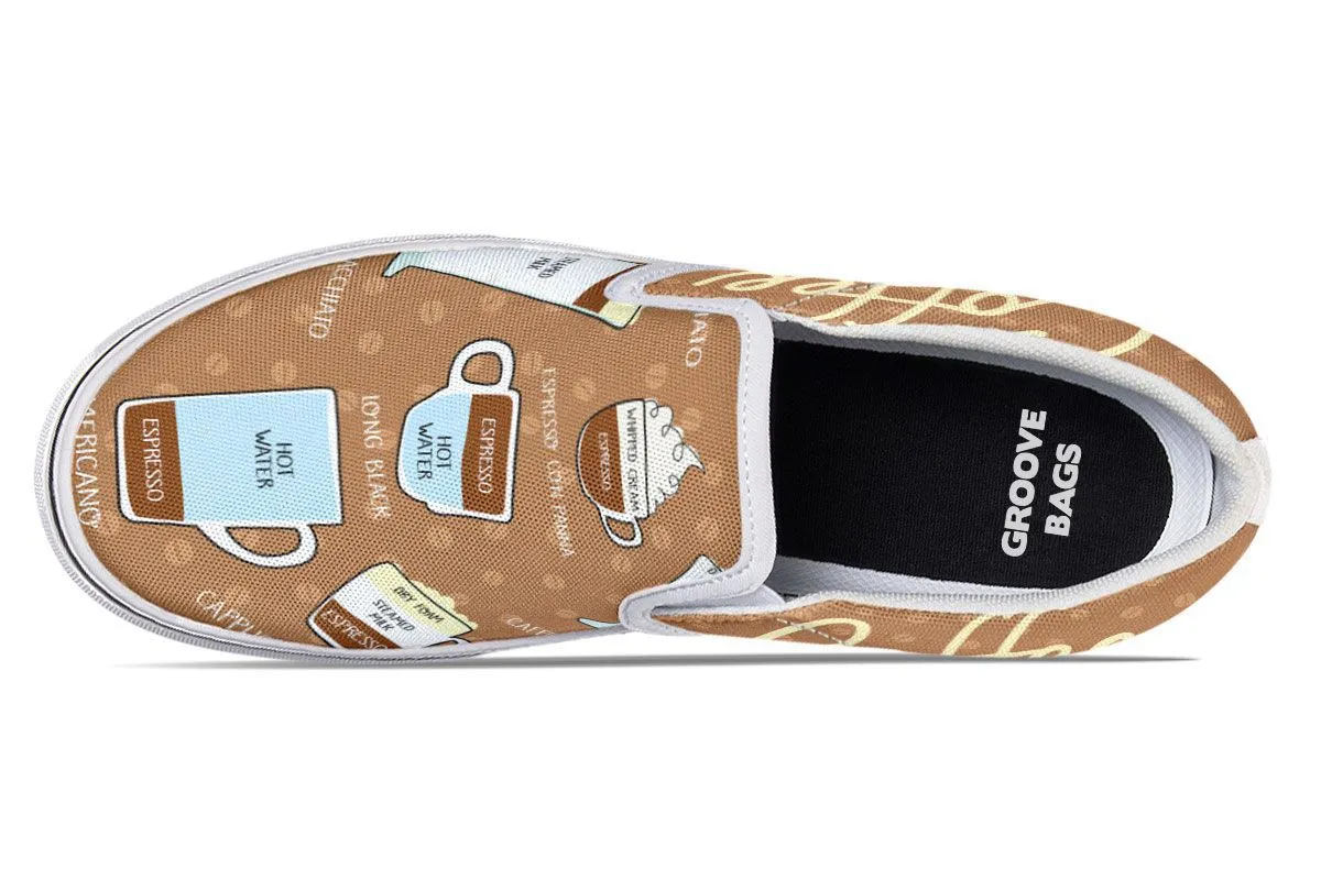 Coffee Lovers Slip-On Shoes