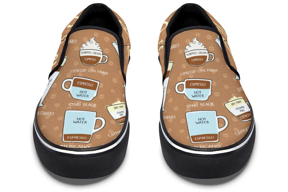 Coffee Lovers Slip-On Shoes