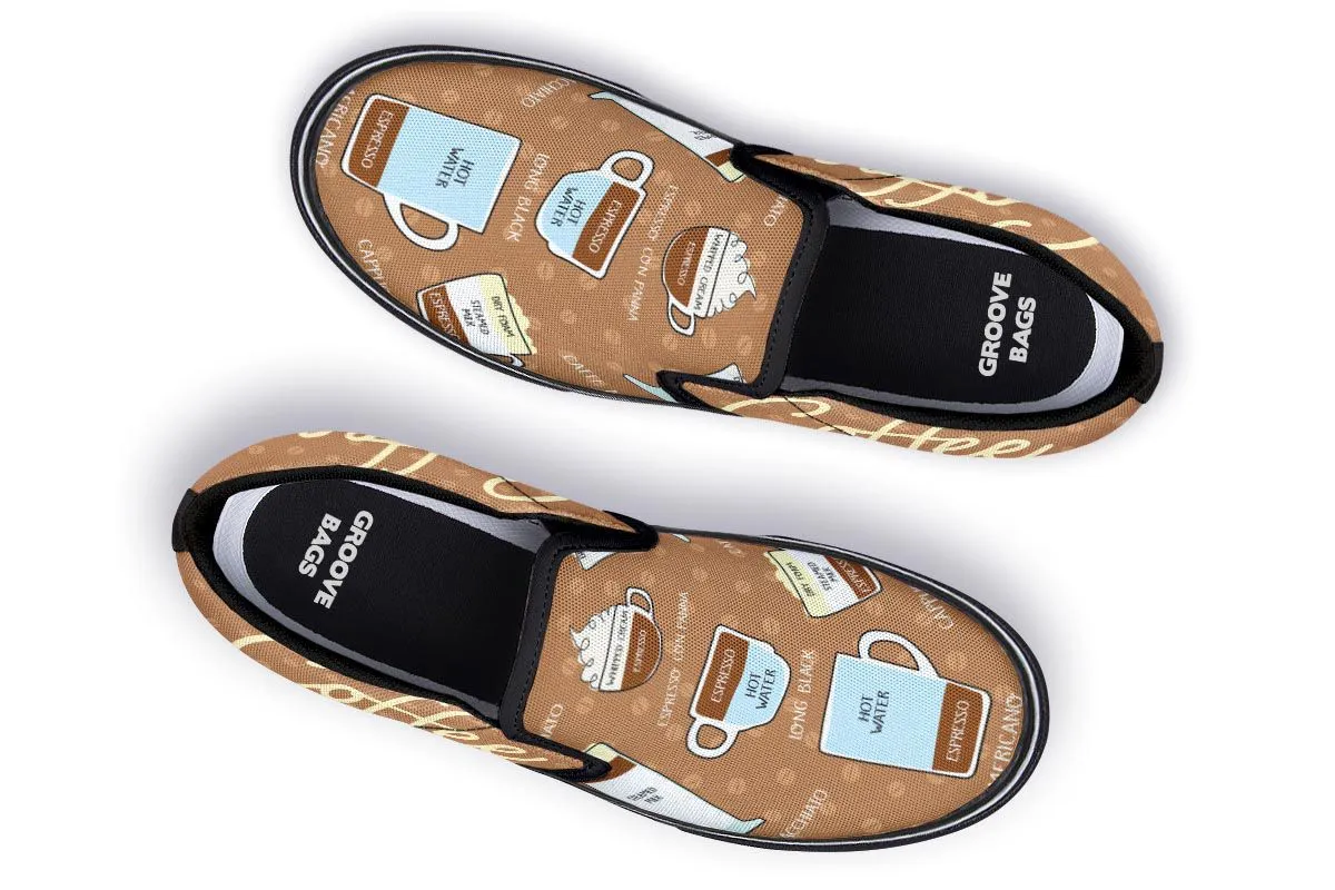 Coffee Lovers Slip-On Shoes