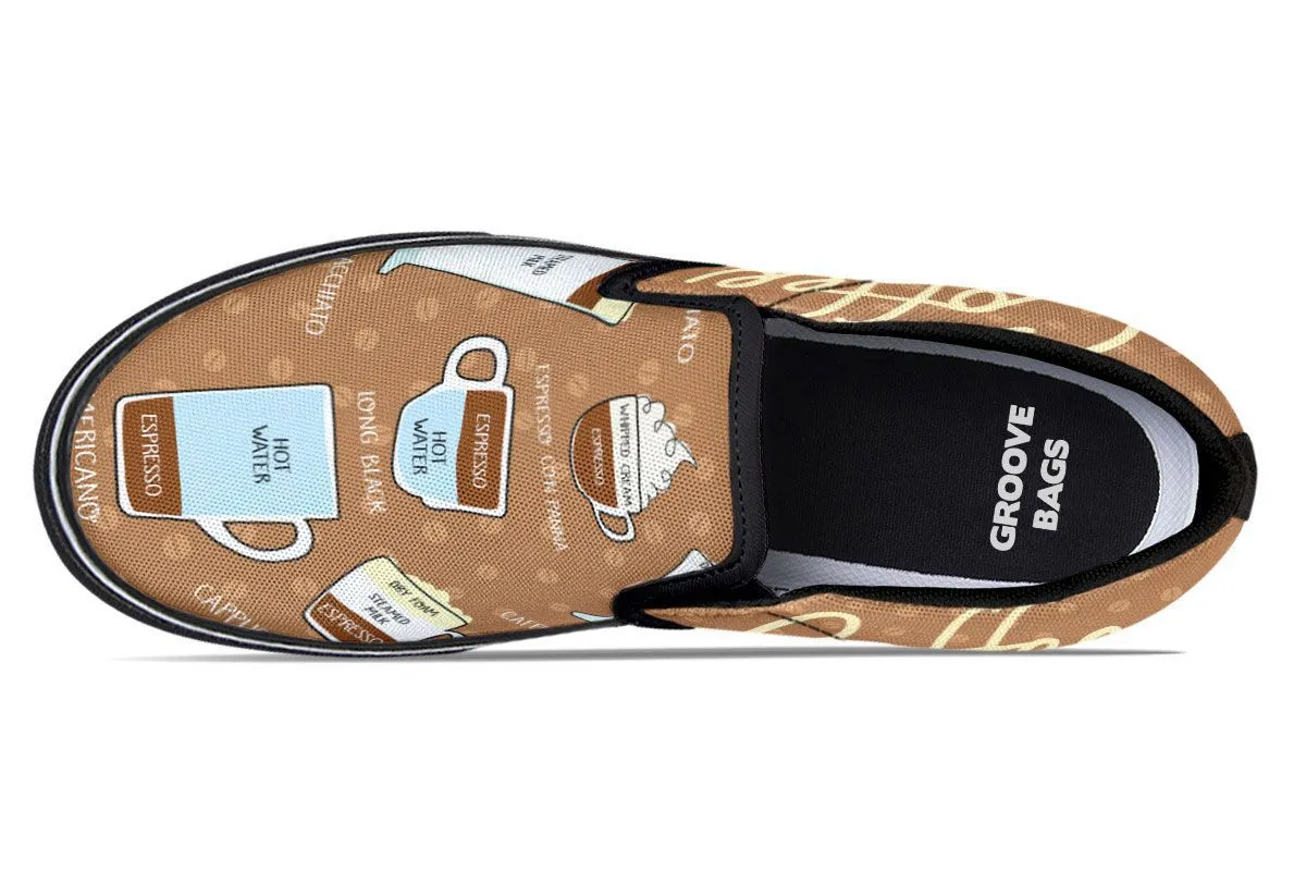 Coffee Lovers Slip-On Shoes