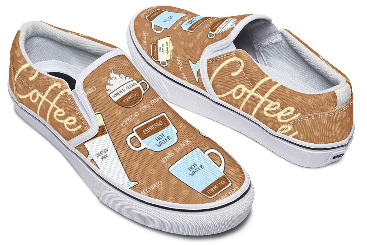 Coffee Lovers Slip-On Shoes