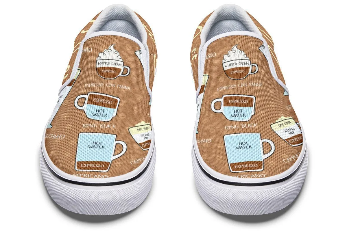 Coffee Lovers Slip-On Shoes