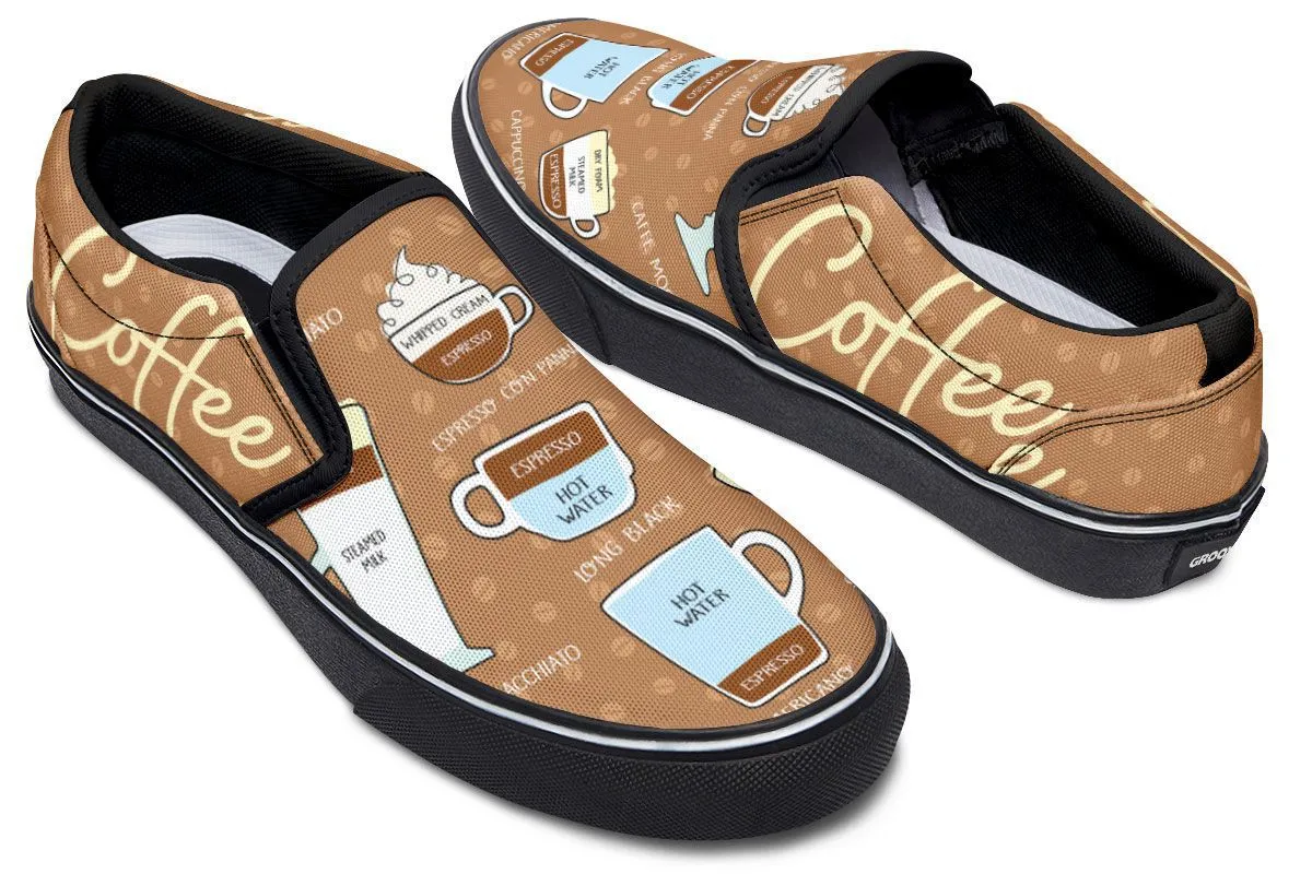 Coffee Lovers Slip-On Shoes