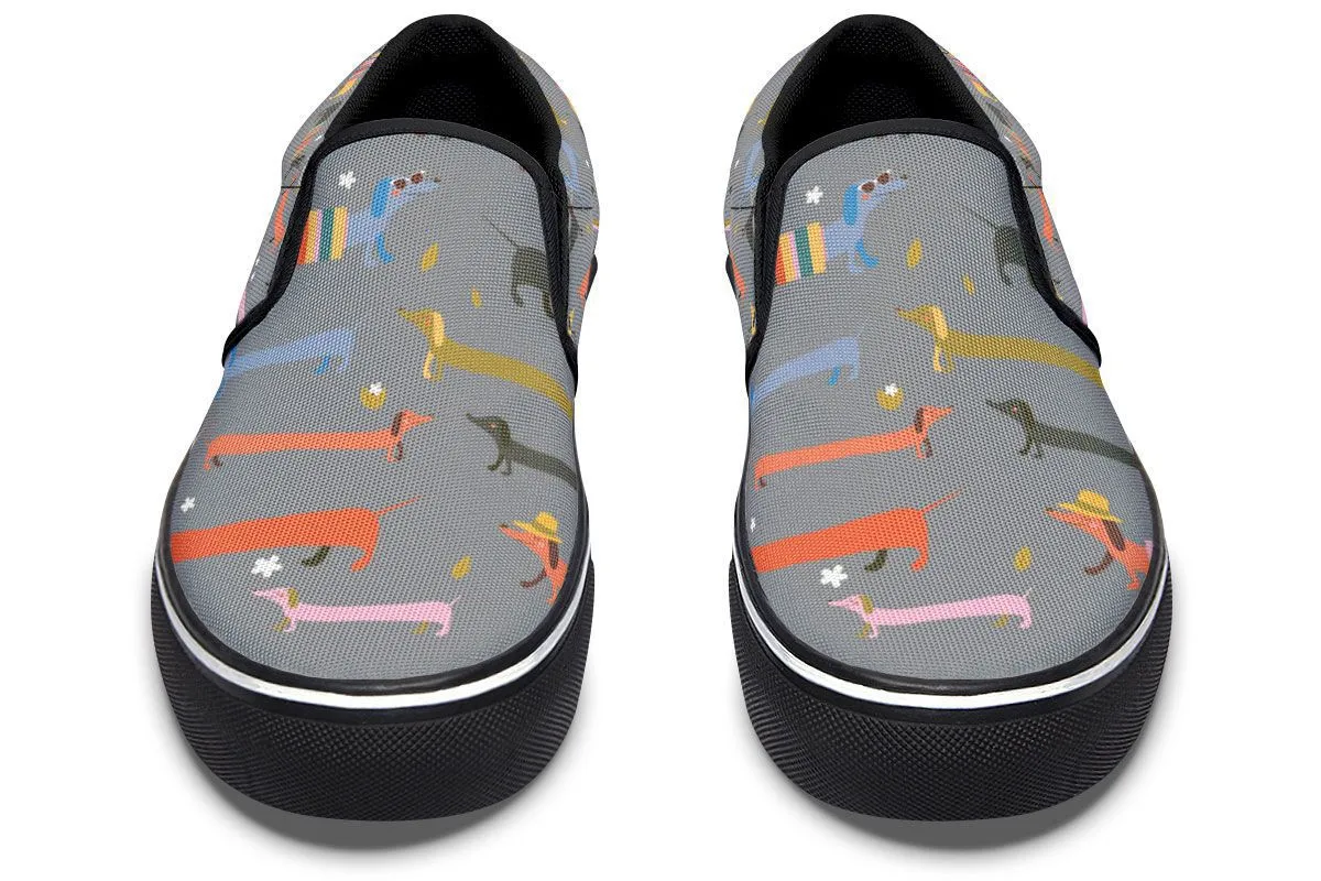 Dachshund Pals Slip-On Shoes