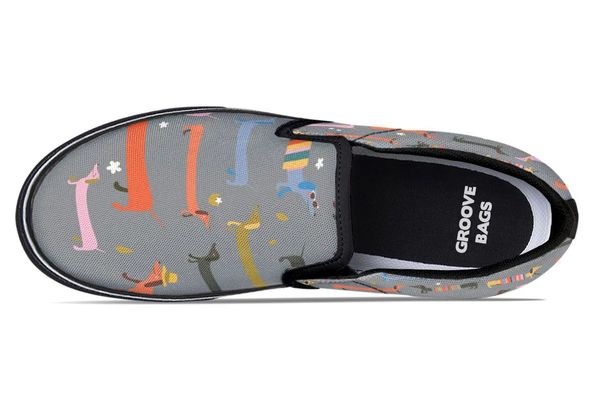 Dachshund Pals Slip-On Shoes