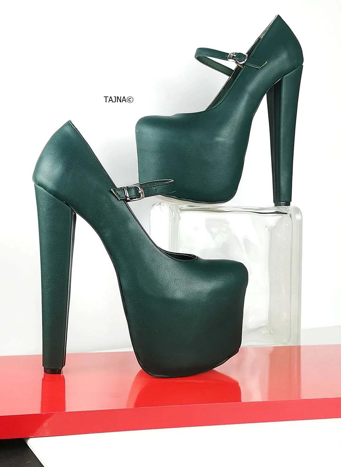 Emerald Green Mary Jane High Heel