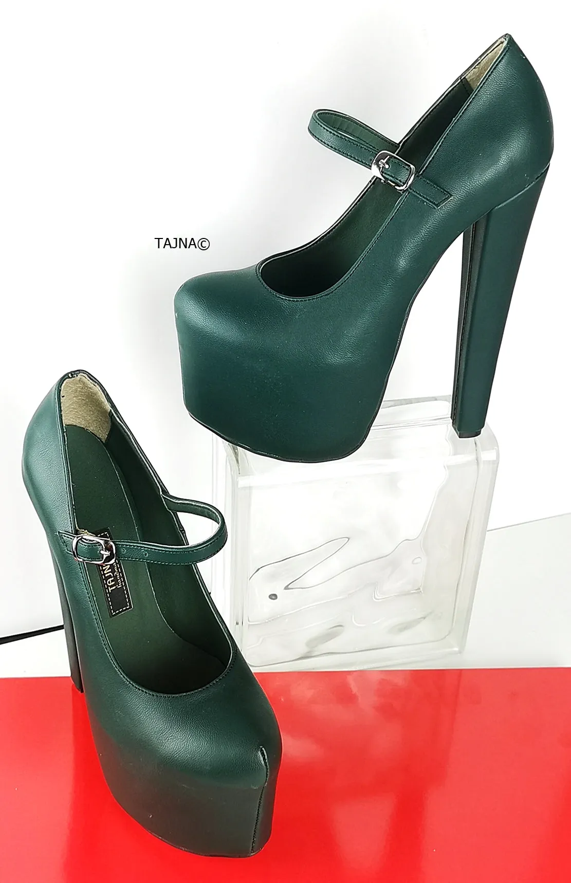 Emerald Green Mary Jane High Heel