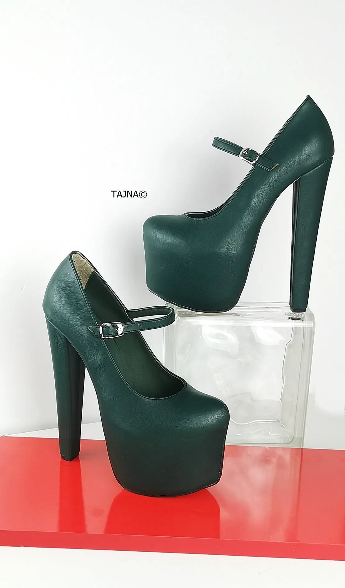 Emerald Green Mary Jane High Heel