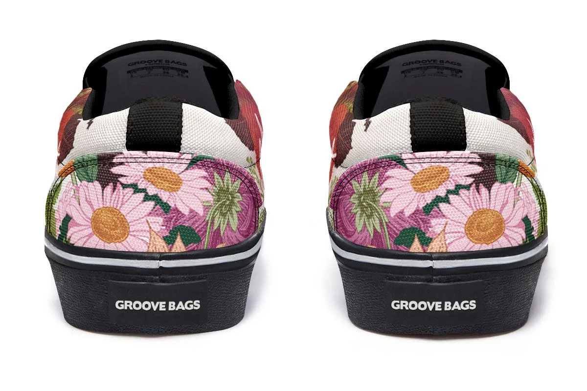 Floral Arrangement Slip-On Shoes