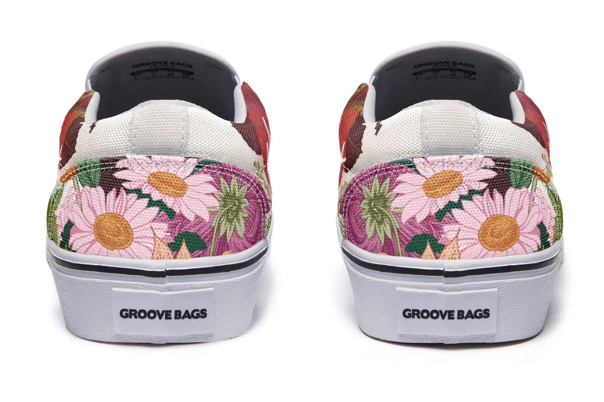 Floral Arrangement Slip-On Shoes
