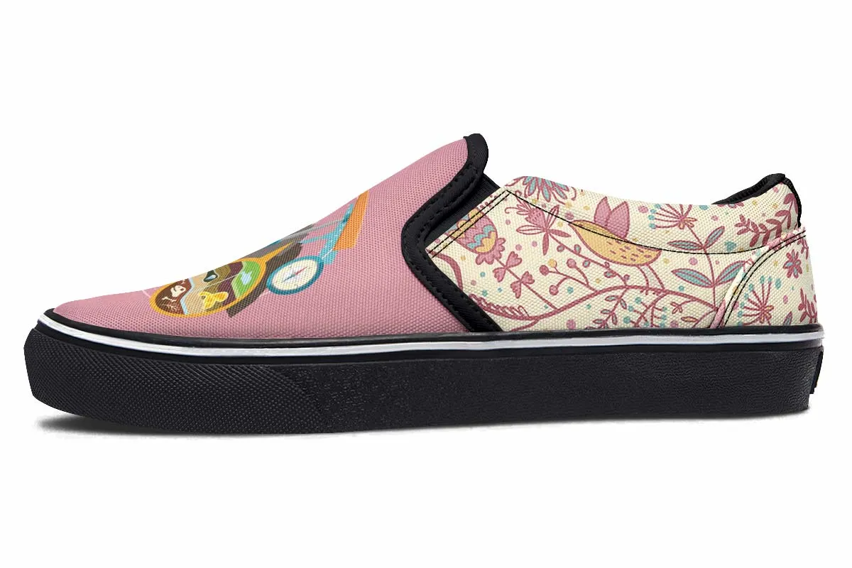 Floral Geology Slip-On Shoes
