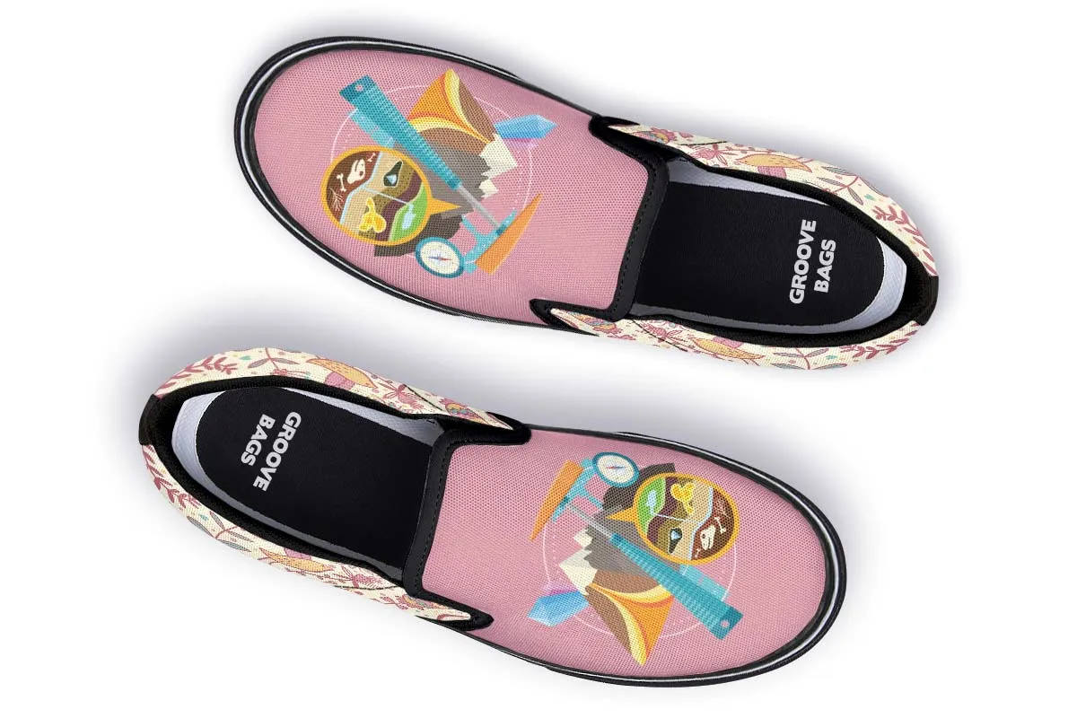 Floral Geology Slip-On Shoes