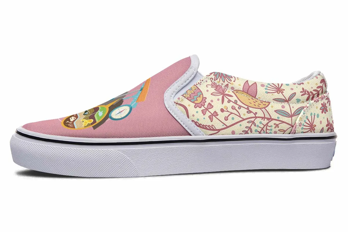 Floral Geology Slip-On Shoes