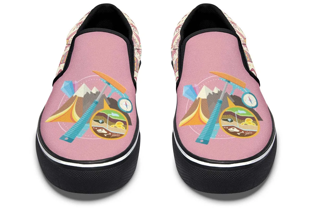 Floral Geology Slip-On Shoes