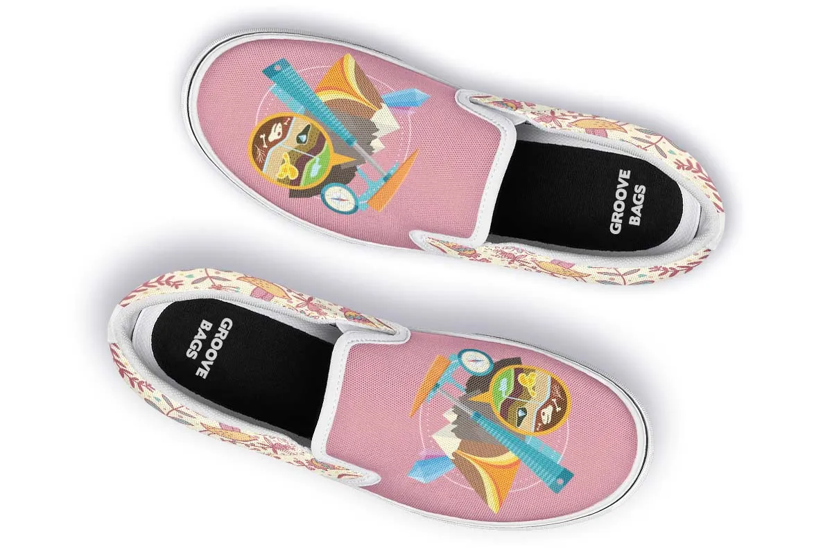 Floral Geology Slip-On Shoes