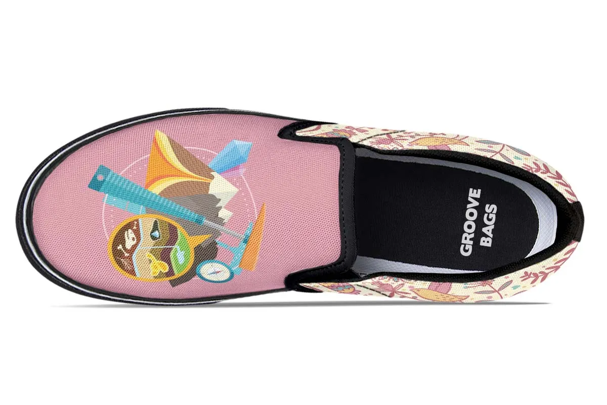 Floral Geology Slip-On Shoes