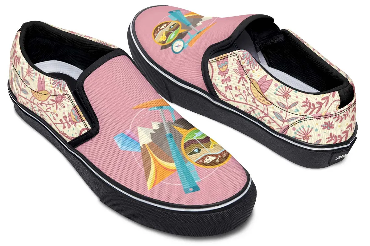 Floral Geology Slip-On Shoes
