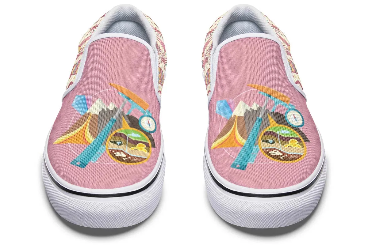 Floral Geology Slip-On Shoes