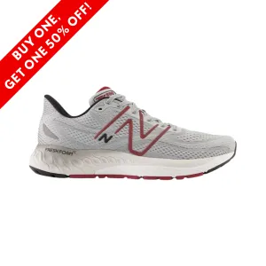 Fresh Foam x 880v13 - Aluminum Grey with Crimson Red (B)