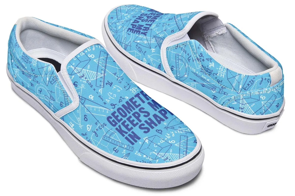 Geometry Shape Slip-On Shoes