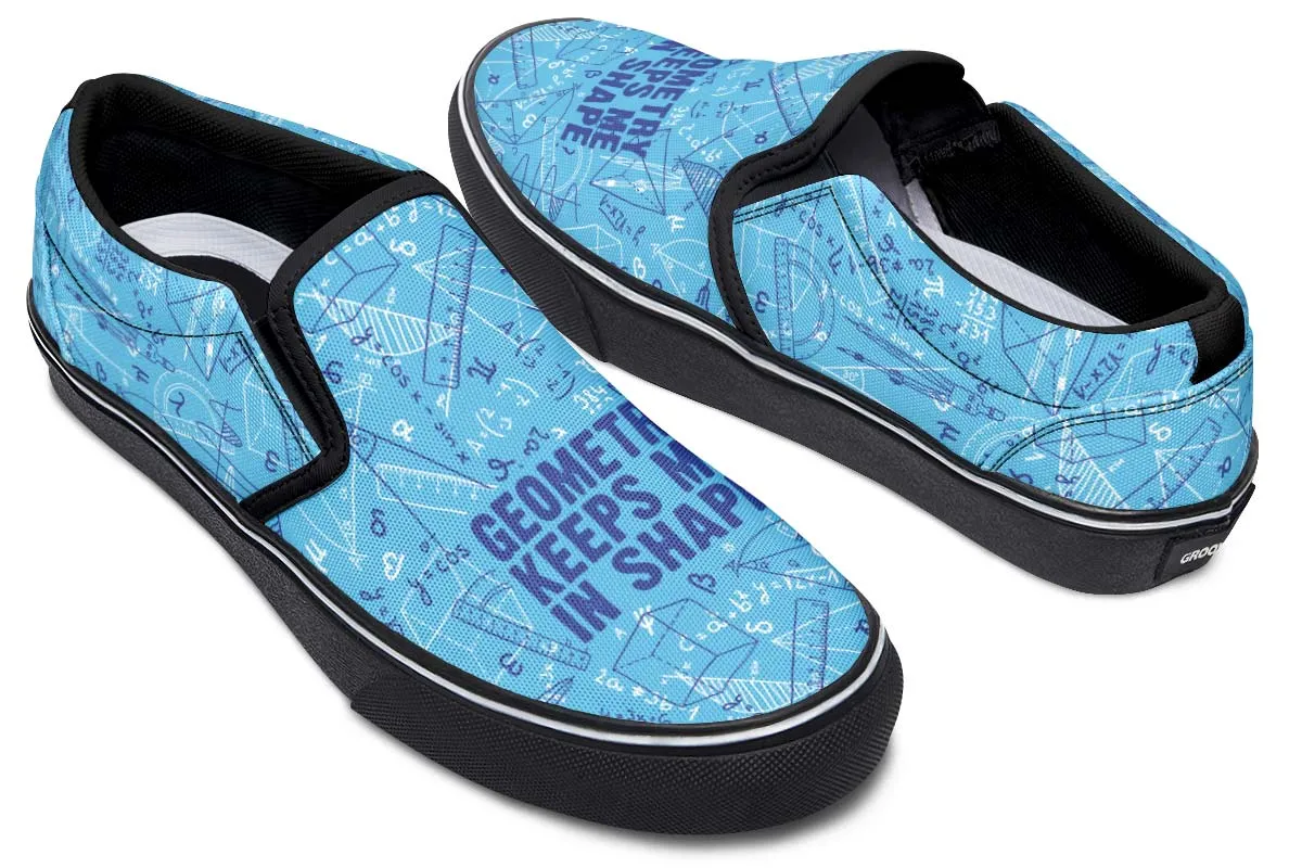 Geometry Shape Slip-On Shoes