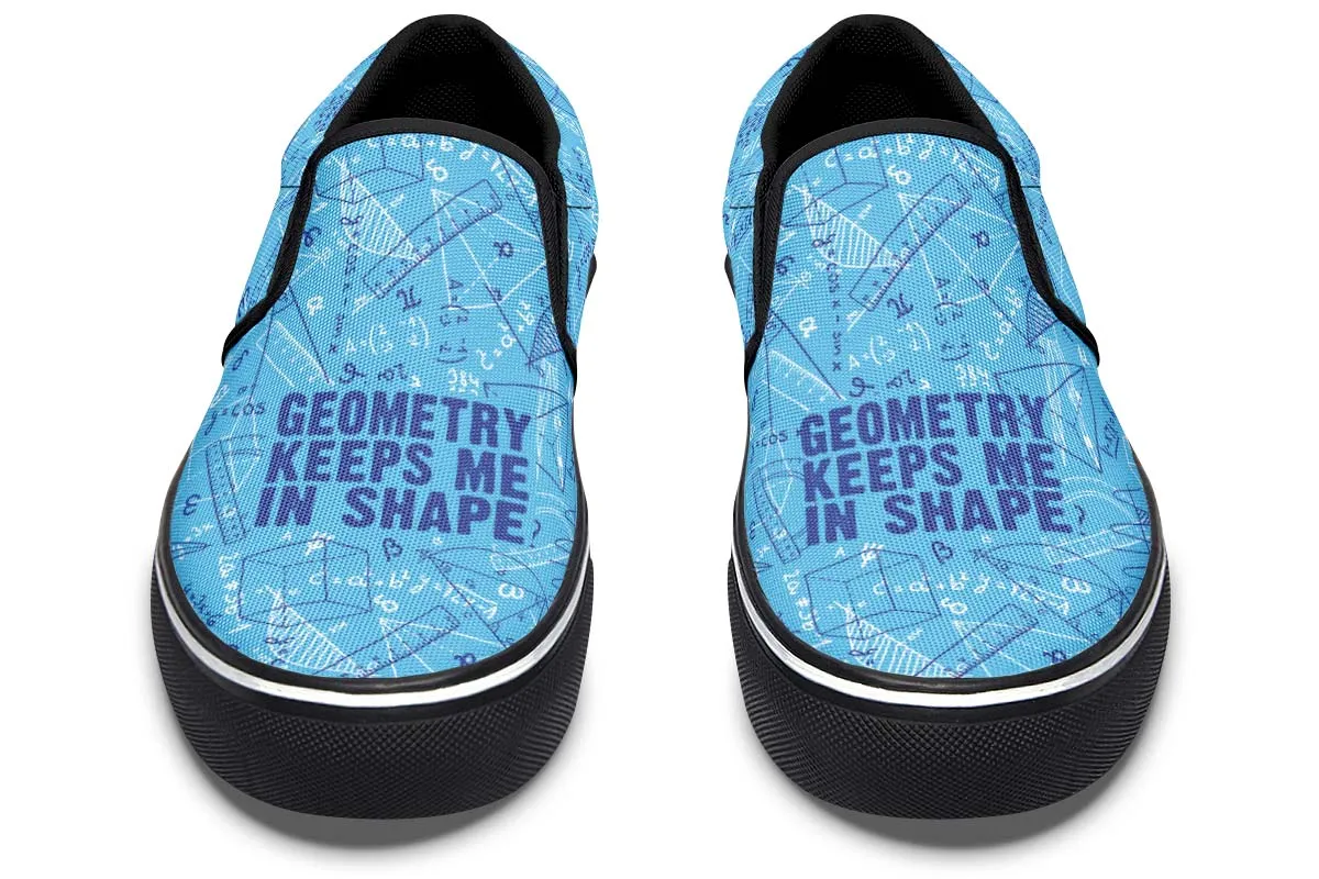 Geometry Shape Slip-On Shoes