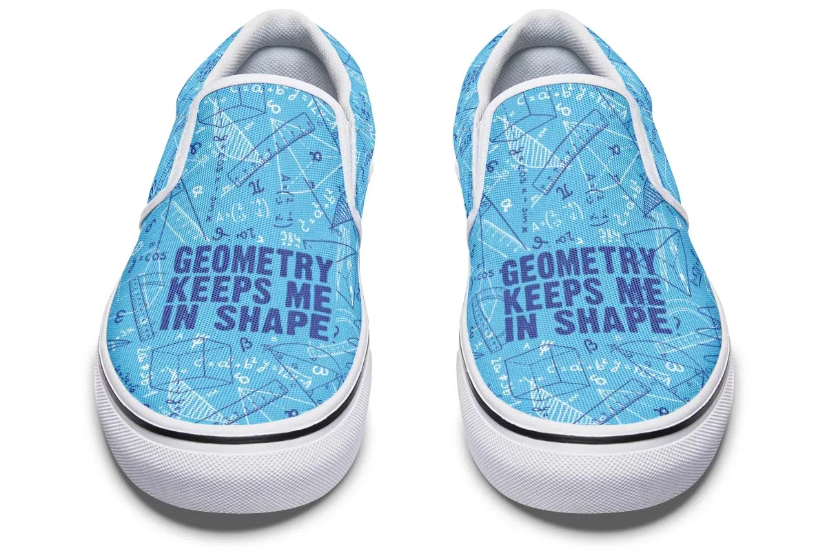 Geometry Shape Slip-On Shoes