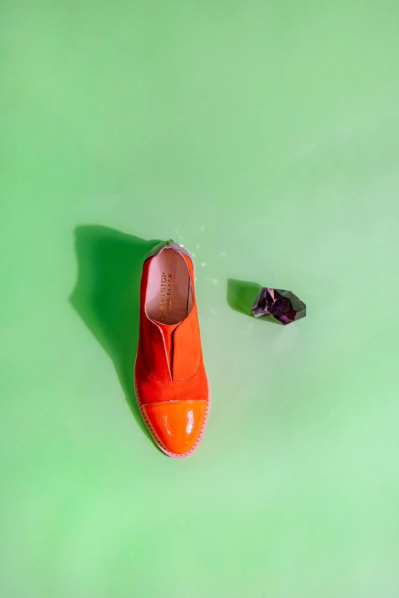 IMPERIAL TOPAZ Orange Suede Oxfords