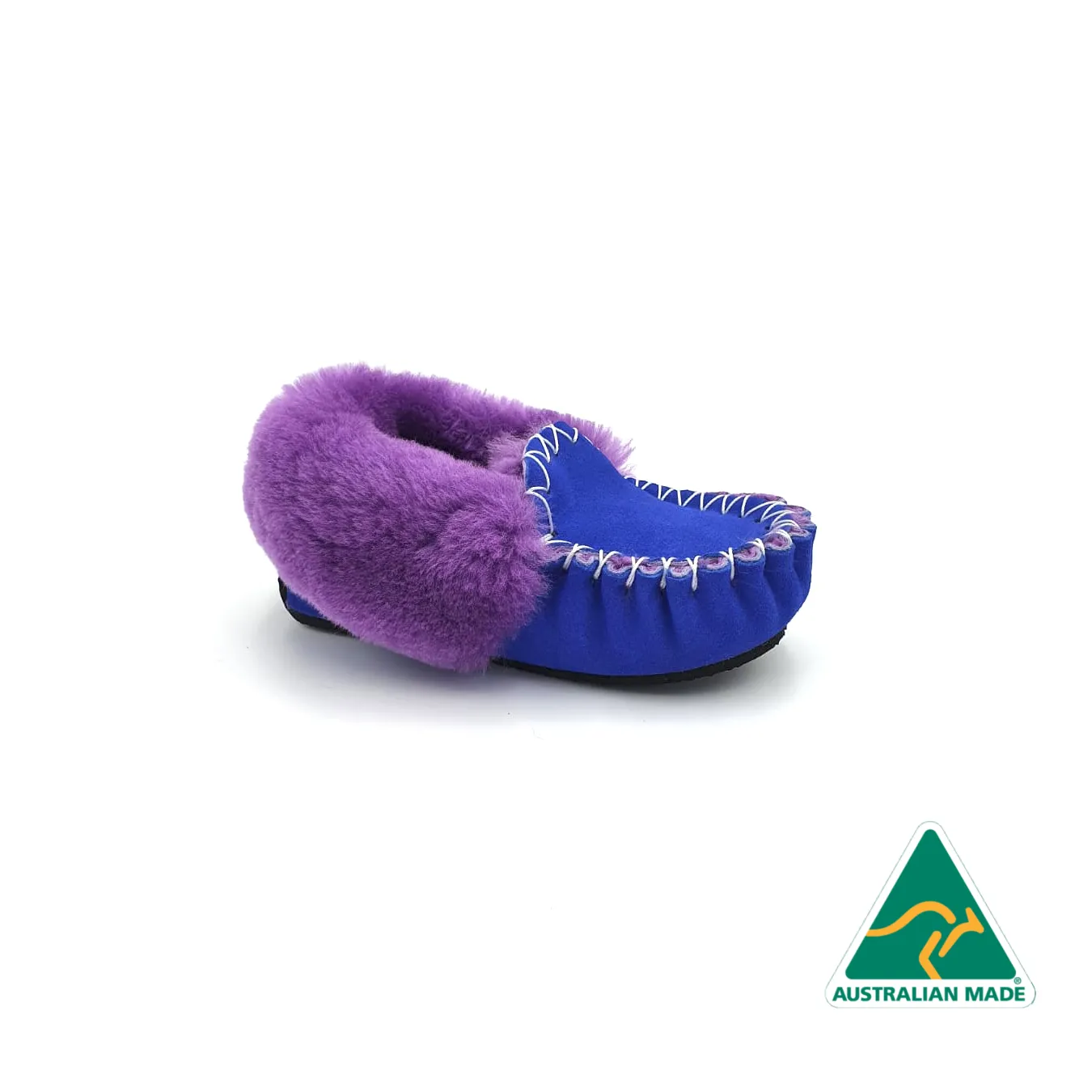 Kid's Ocean Blue & Purple Moccasins