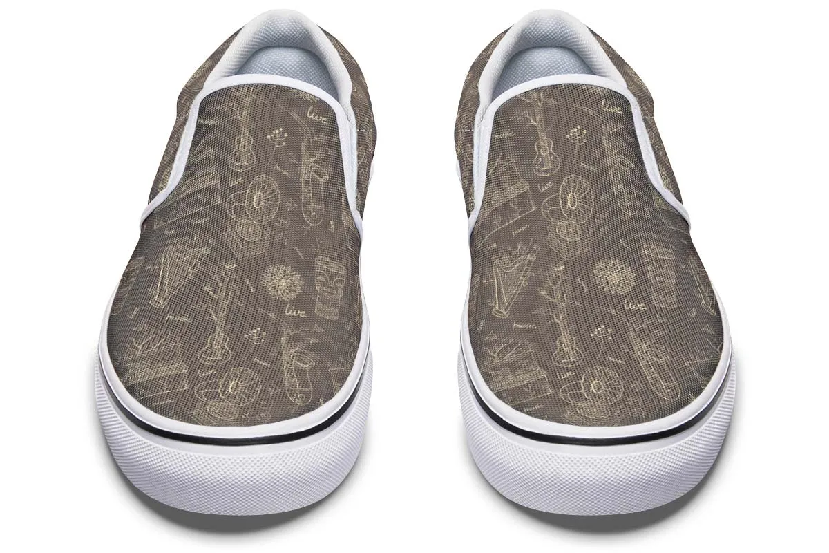 Live Music Slip-On Shoes