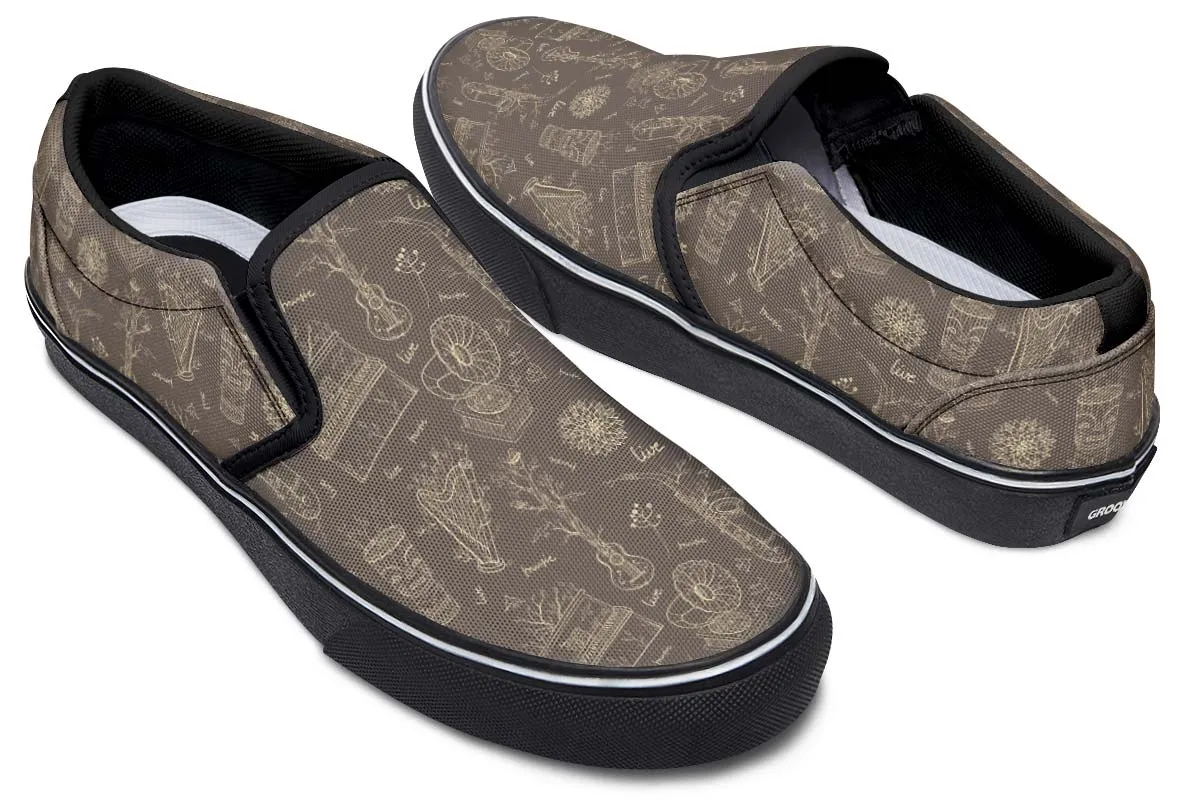 Live Music Slip-On Shoes