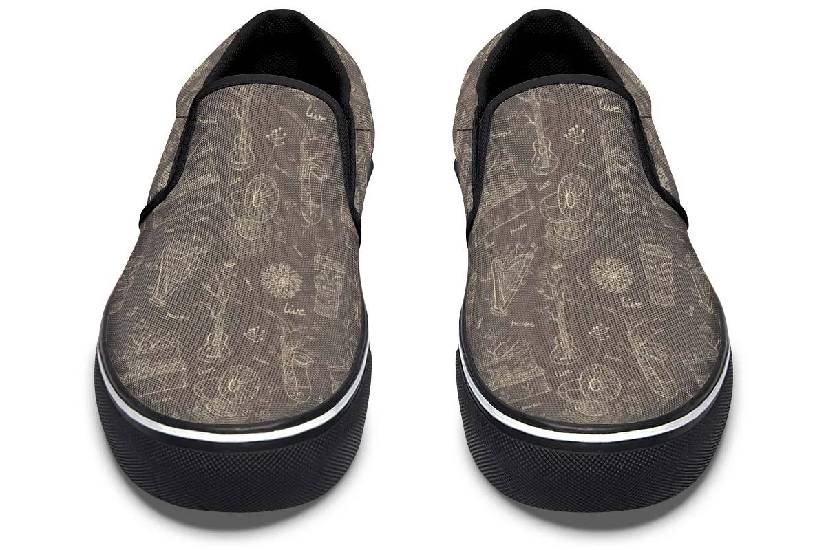 Live Music Slip-On Shoes