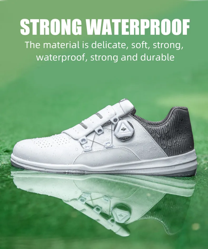 PGM XZ189 mens designer golf shoes manufacturers black waterproof spike golf shoes