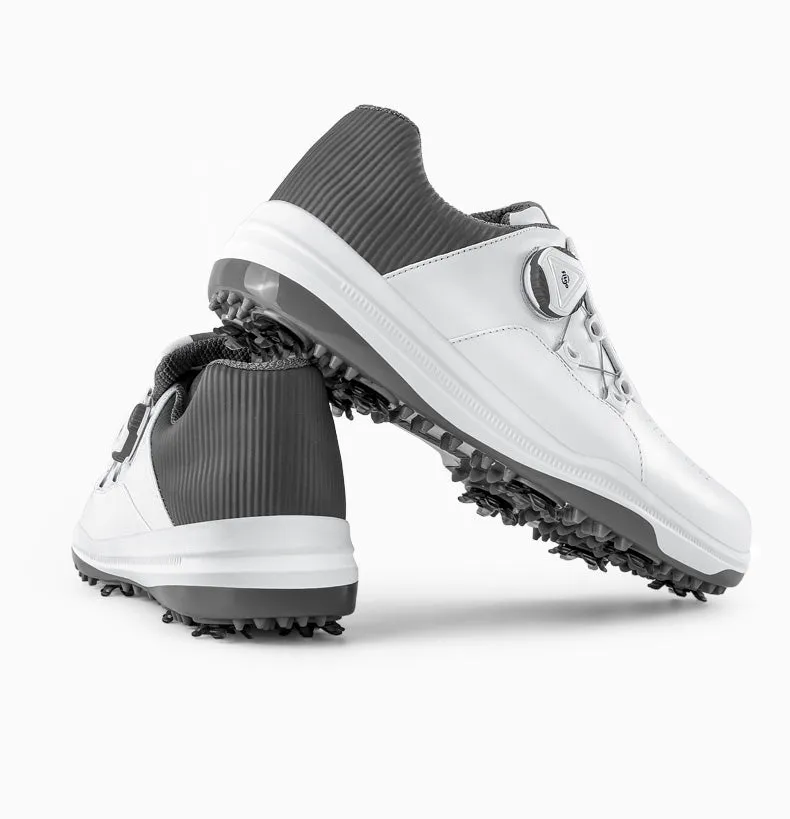 PGM XZ189 mens designer golf shoes manufacturers black waterproof spike golf shoes