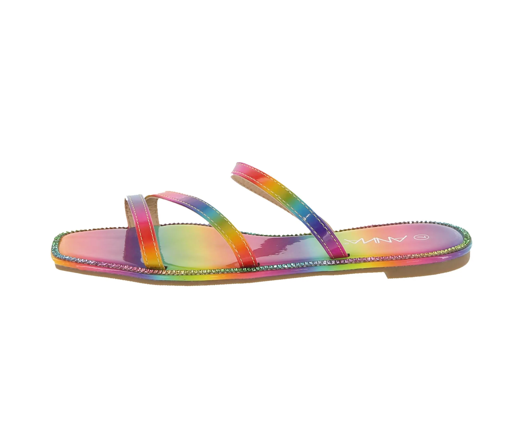 WOMAN'S SHOES MULTI PU/LEATHER GLITTER SANDALS FINA-3