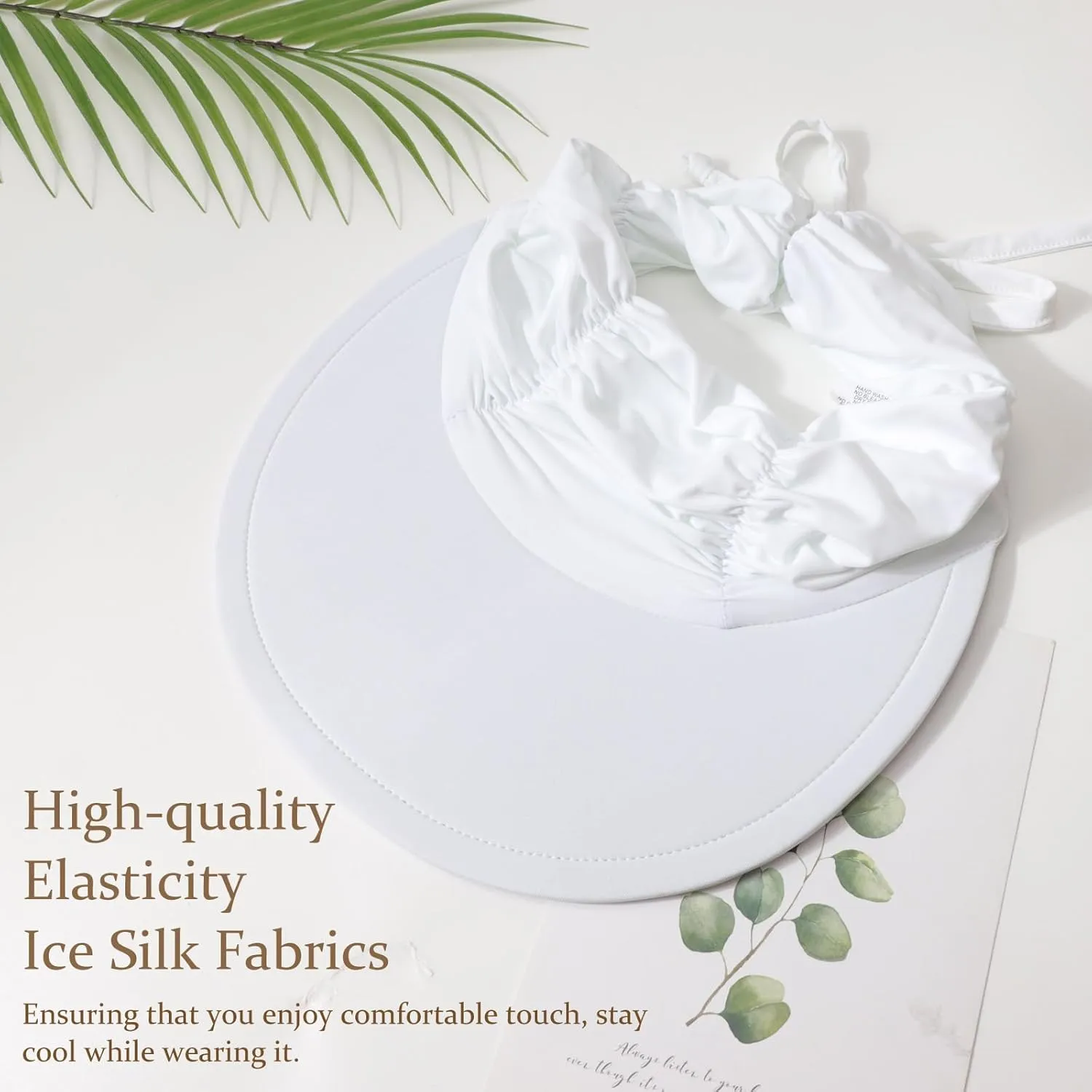 Women Visor Sun Hat Adjustable Foldable Wide Brim Sun Hats Summer UPF 50  UV Protection Visor Cap for Outdoor Beach